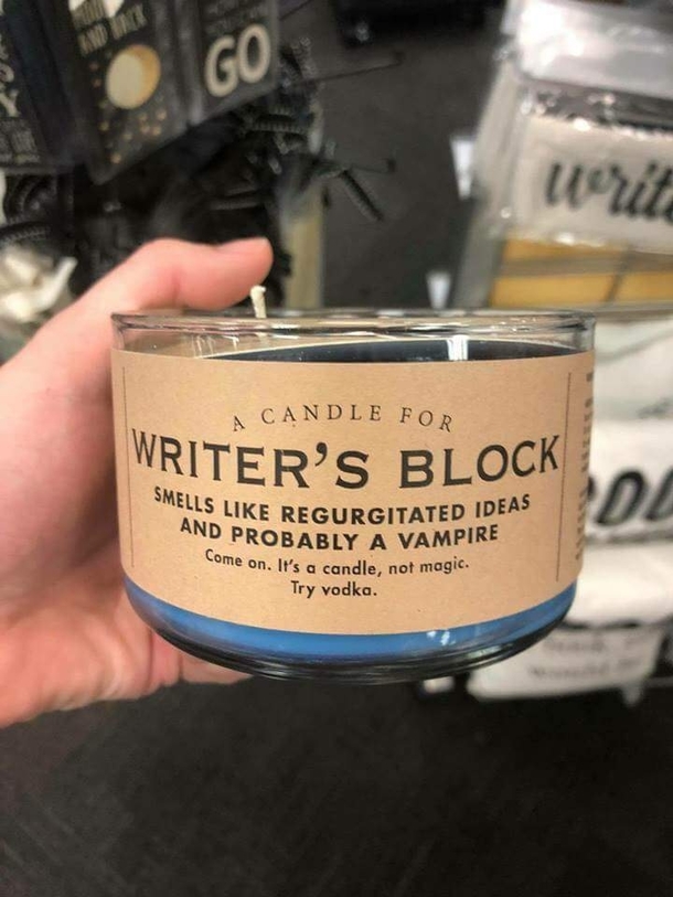 A Candle for Writers Block