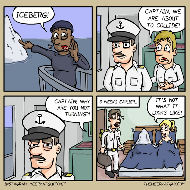 A captain goes down 