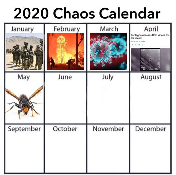 A chaos calendar because  has been so damn crazy wonder what June will bring