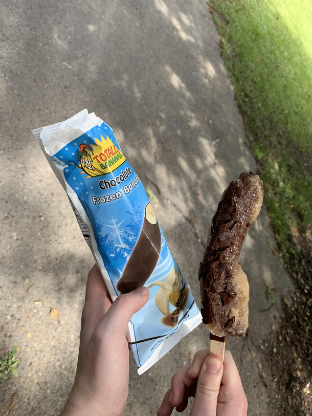 A chocolate banana from the New Orleans zoo