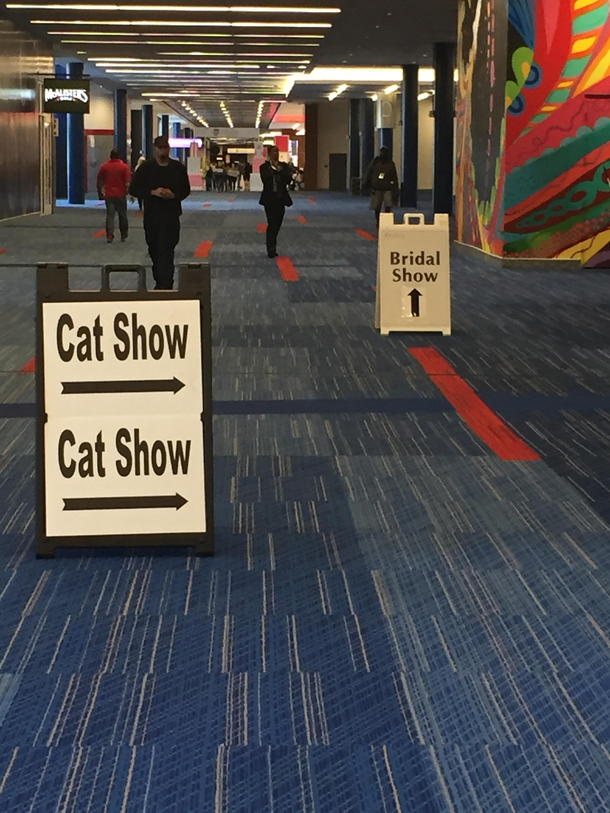 A choose your life path at the Houston convention center