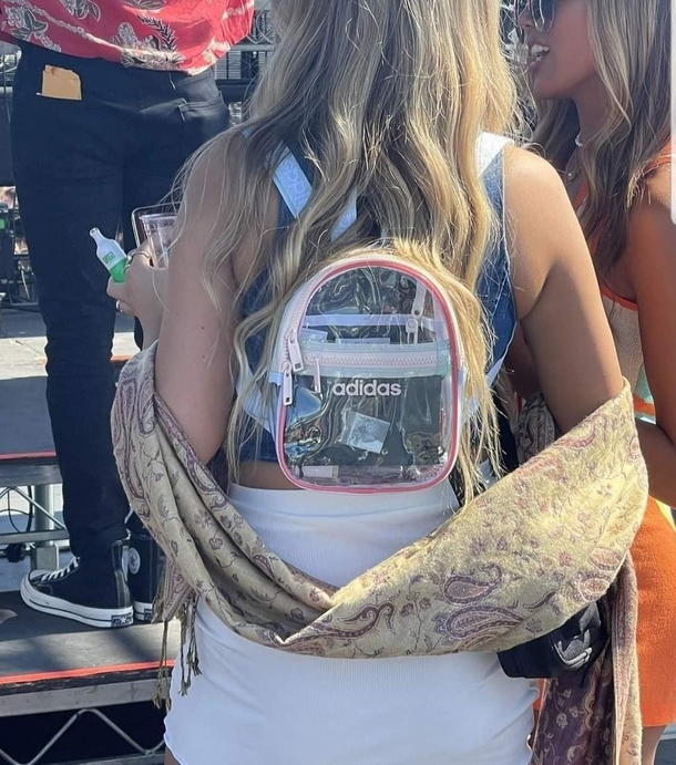 A clear bag inside of a clear bag 