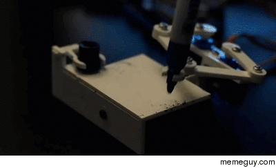 A clock that writes the time
