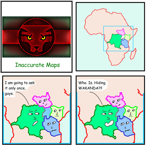 A comic I created call Inaccurate Maps