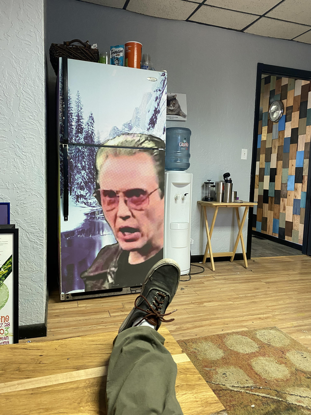A coworker said there was a walk-in fridge in the break roomwasnt disappointed