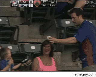 A dad uses crazy reflexes to save his son