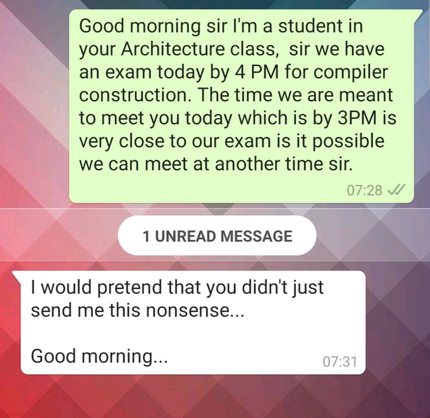 A day in the life of a college student