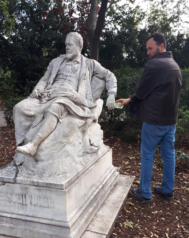 A discrete transaction in the park