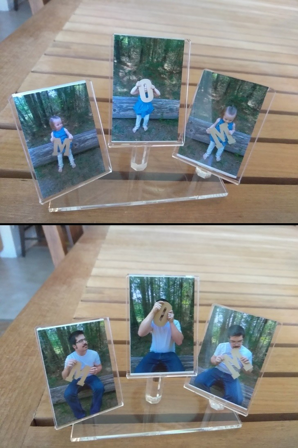 A few years ago I made my wife and my mom similar mothers day gifts
