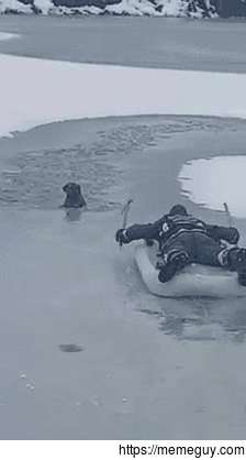 A fireman from Vukovar saved a good boy from the freezing water
