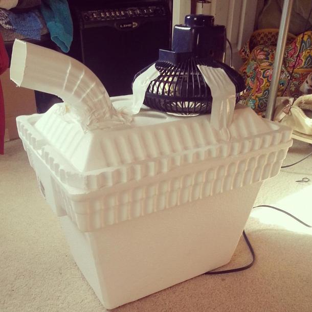 A friend of mine told her dad that she wanted an air conditioner for her room he came back with this
