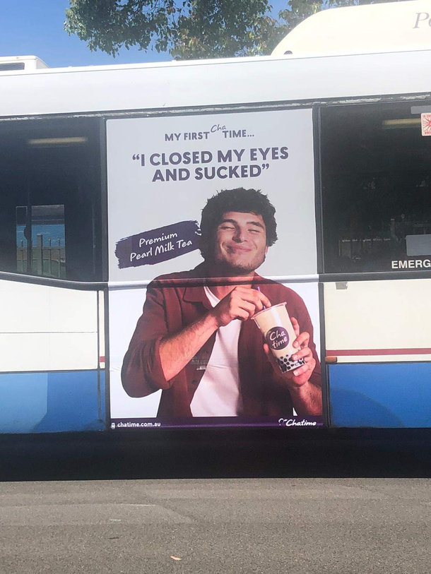 A friend saw this on a bus in Sydney What were they thinking