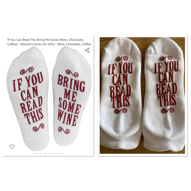 A friend send me the socks as a present and I couldnt stop laughing