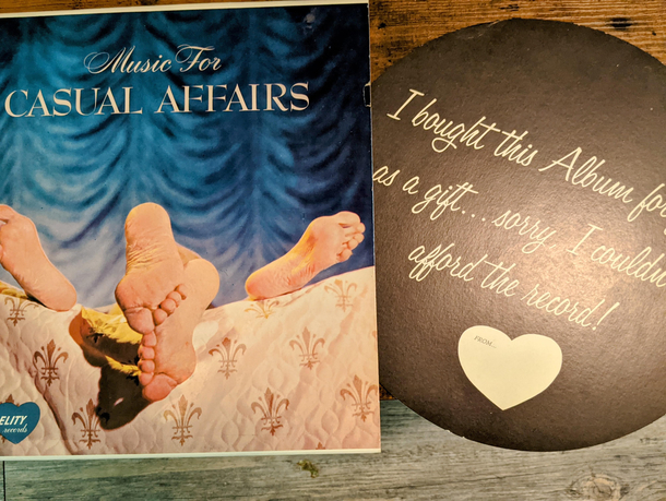 A gag vinyl from the s Includes the hits hard  aint it hard and on top of old smokey