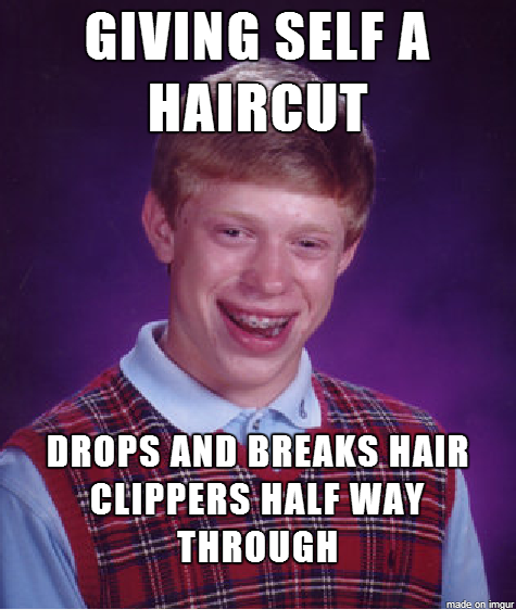 A great day to find out I dont own a hat