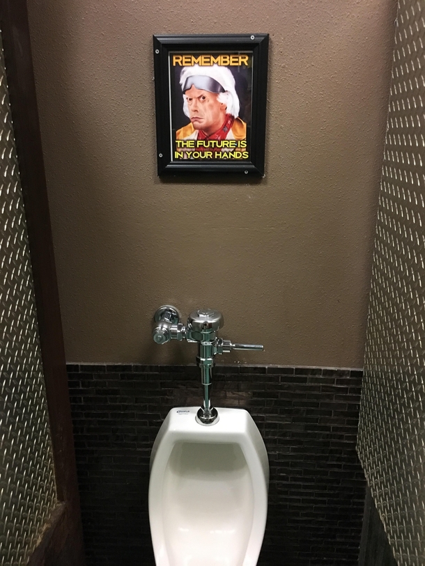 A great reminder at a local bar
