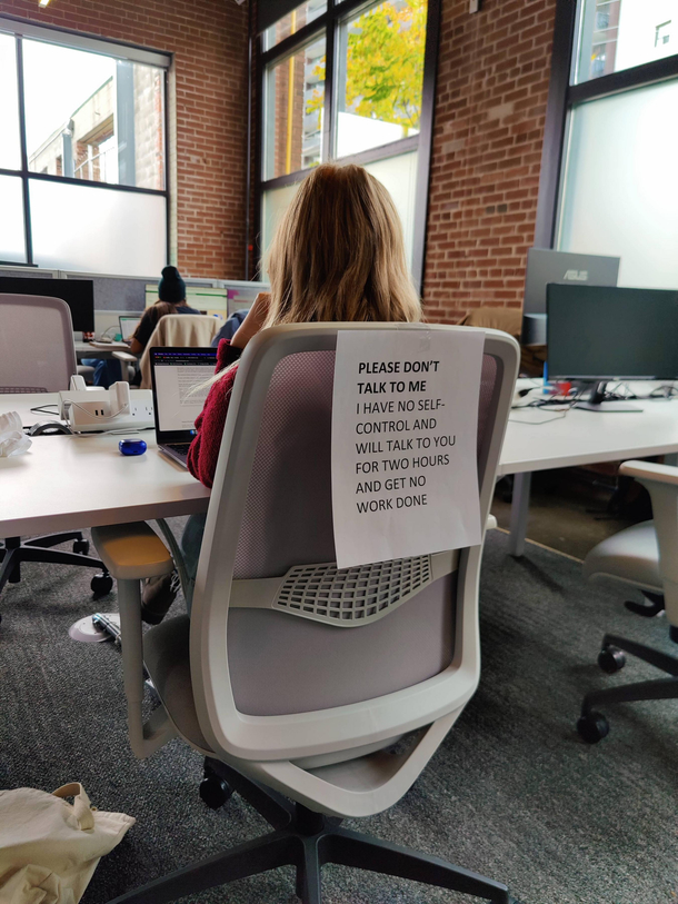 A great way to get some work done