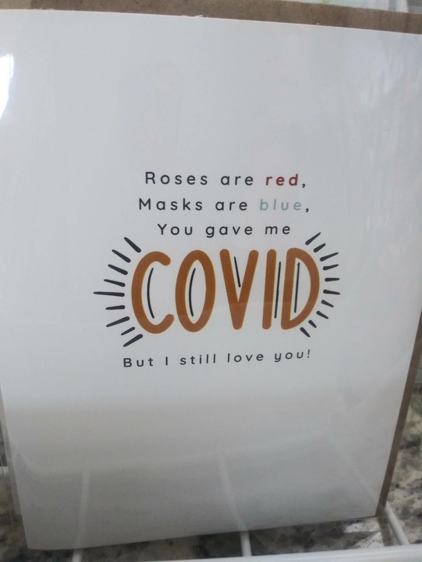 A greeting card from my local pharmacy