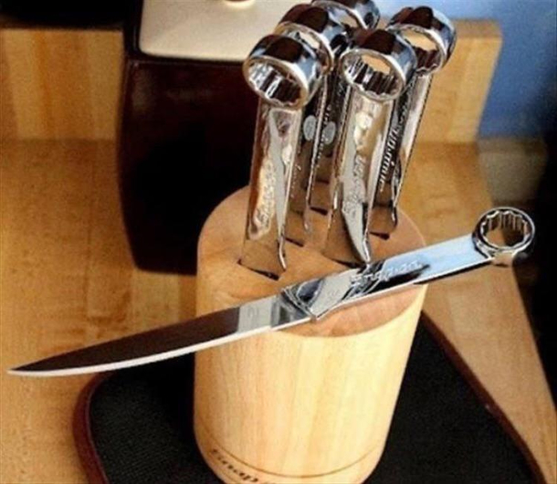 A -in- Knife and a Wrench Original Creative Pointless