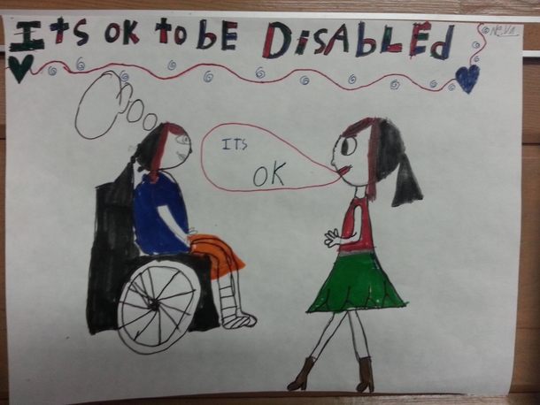 A kid at my daughters school drew this