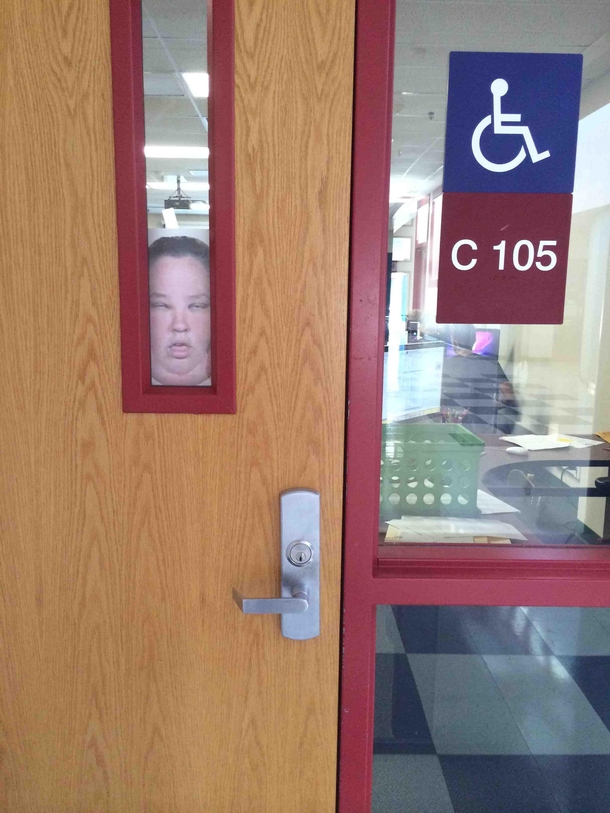 A kid at my school had been hiding these behind the windows