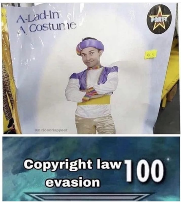 A lad in a costume