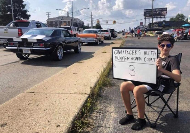 A legend at a car cruise