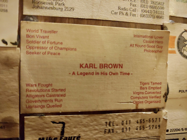 A Legend in His Own Time