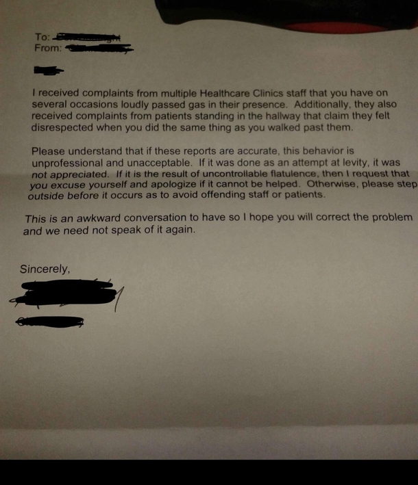 A letter from the boss - Meme Guy
