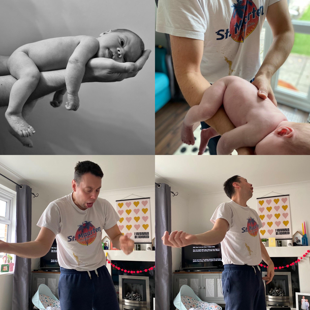 A lockdown DIY baby photo shoot and a new dad