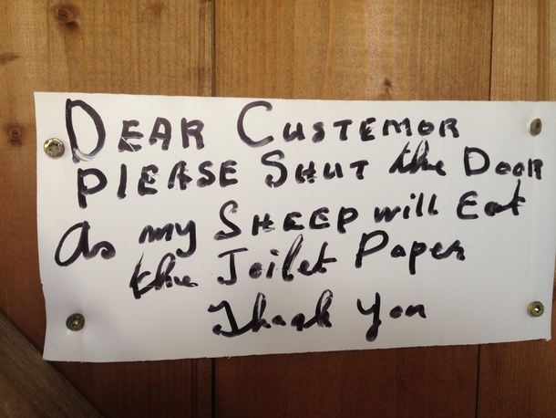 A loo on a farm in Ireland for tourists