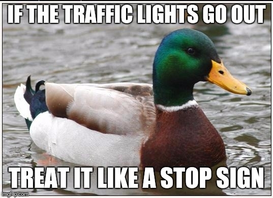 A lot of drivers seem to have no idea what to do when this happens