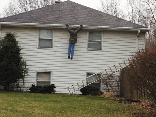A lot of people are falling for our neighbors Christmas display