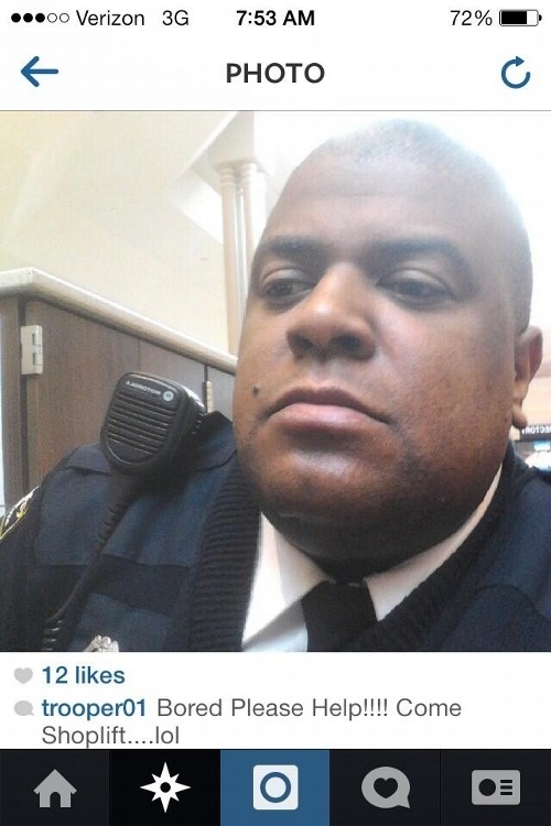 A mall cop on Instagram