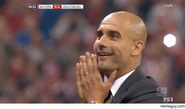A managers reaction when his substitute scores  goals in  minutes