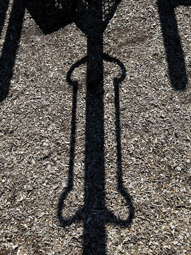 A most unfortunate shadow at the playground