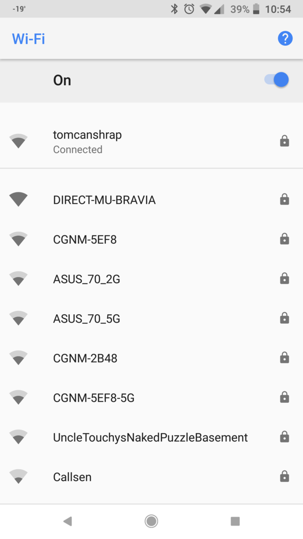 A neighbors WiFi network name