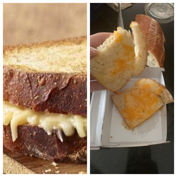 A Panera Bread  Cheese Grilled Cheese