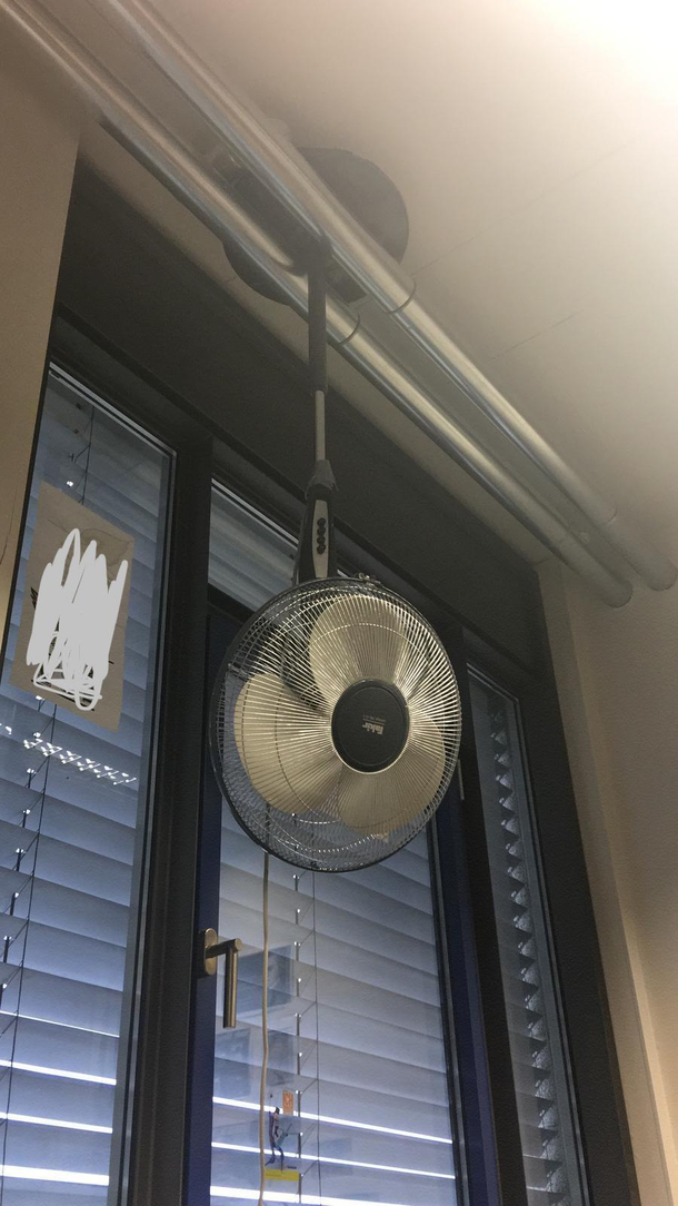 A picture from my university for engineering and technology There wasnt enough room for the fan