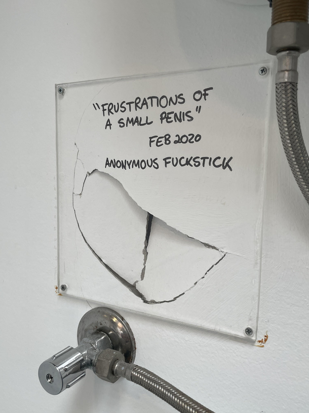 A piece of art I noticed above the urinal at a bar
