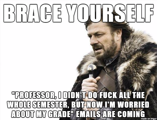 A post-Thanksgiving tradition for all professors