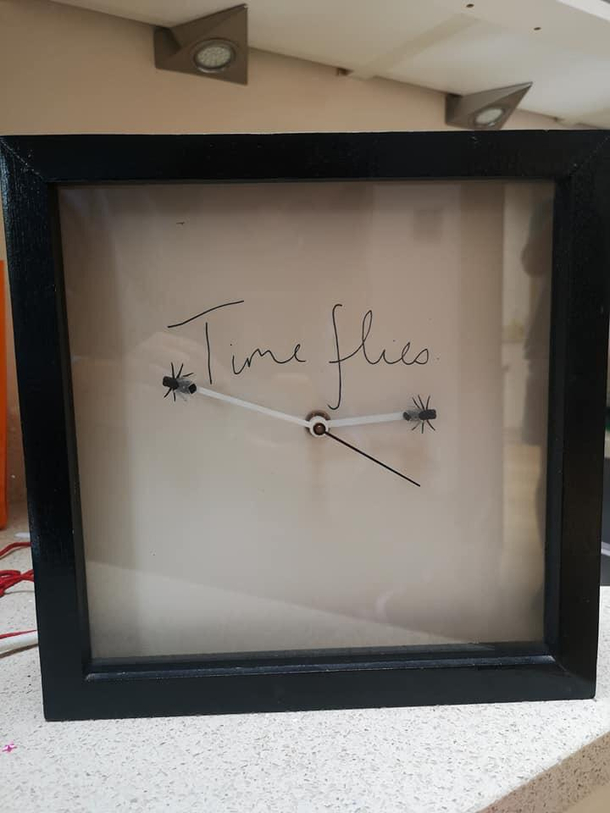 A punny clock