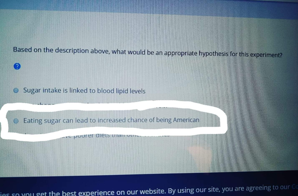 A question on my practice exam