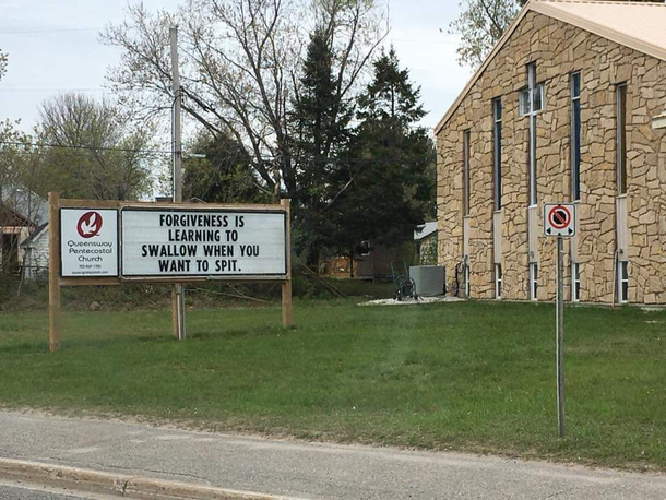 A  real sign from a nearby towns church