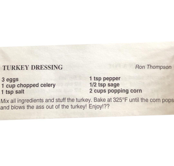 A recipe for success  or disaster