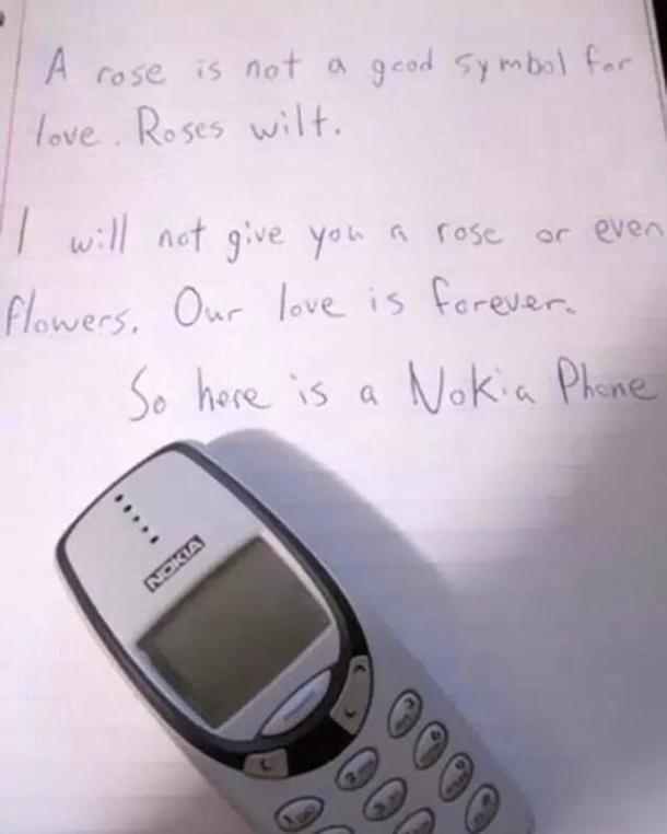 A rose is not a good symbol for love