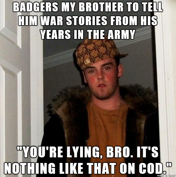 A scumbag and an idiot
