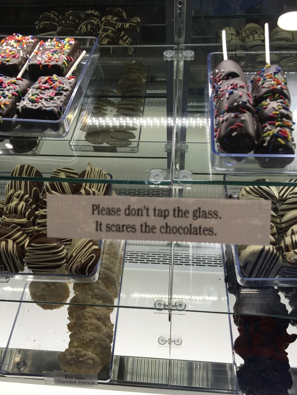 A sign at my local ice cream store