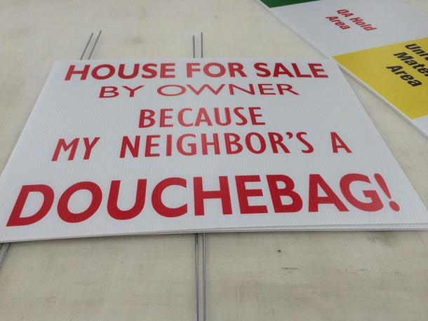 A sign that I made for a customer a few years back