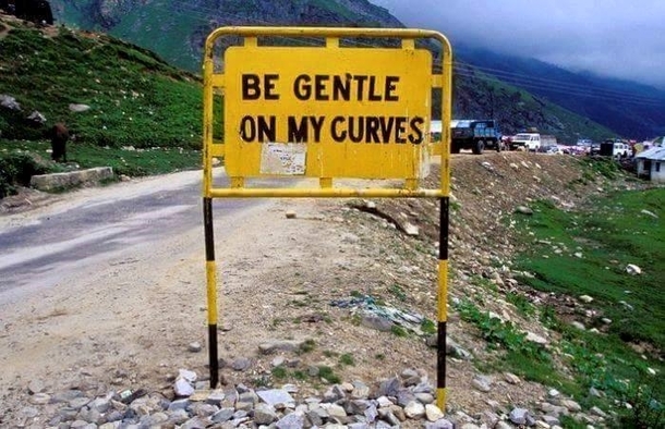 A signboard in Ladakh